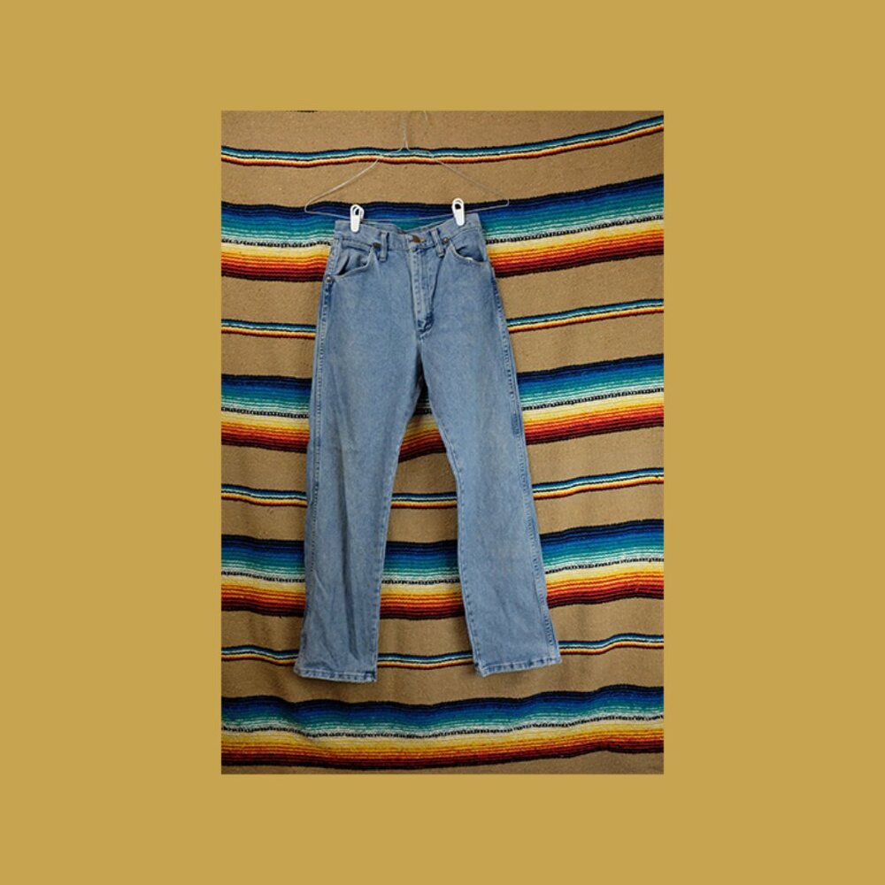 Wranglers vintage western cowboy slim straght leg womens denim jeans 7 size 27